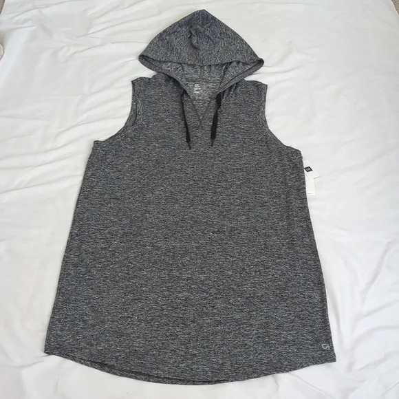 NWT GapFit Sleeveless Brushed Jersey Dress, Color Medium Heathered Gray Size L - Picture 1 of 13